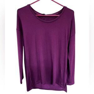 Banana Republic Rich Maroon Long Sleeve Tee